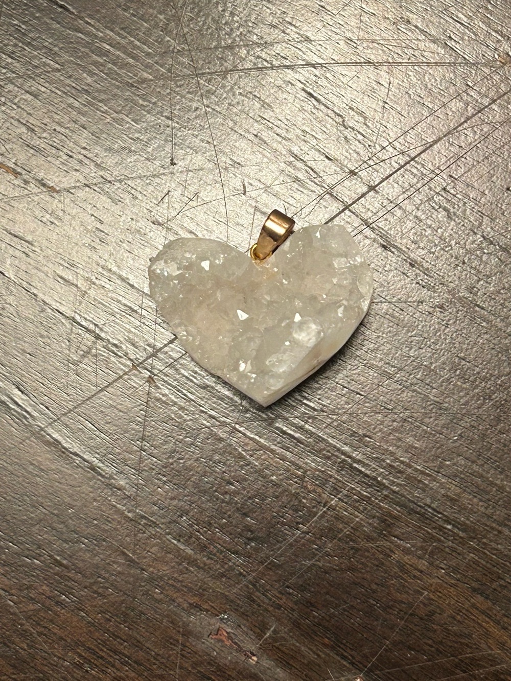 Heart Crystal Necklace Pendant 💛